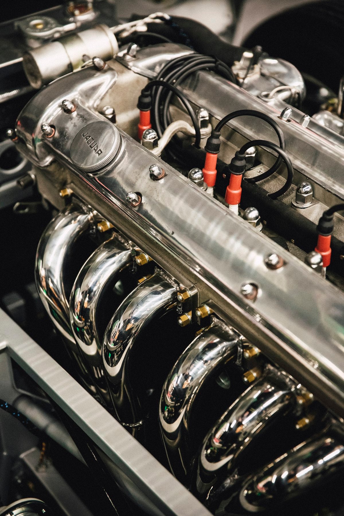 Classic car engine bay