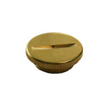Slotted Round Knurled Edge Brass Damper Cap