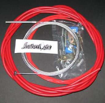 Venhill Featherlight Throttle Cable Kit 4m — Red — VEN-UKCCRED